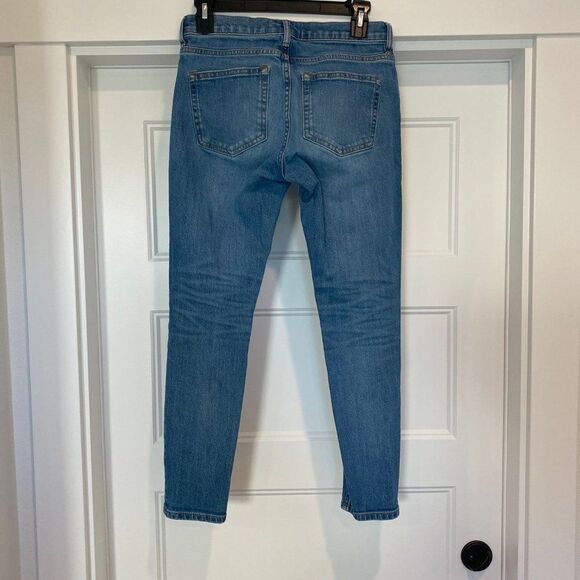 Everlane Jeans Women 26X25 Blue The Perfect High-Rise Skinny Ankle Jean - Picture 3 of 7